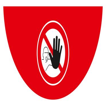Bodenschild 1 2 Wohnungszutritt verboten
