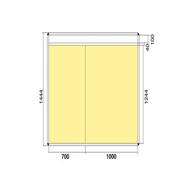 Visual Board - Info- Planungssystem Wandboard 1200, Whiteboard