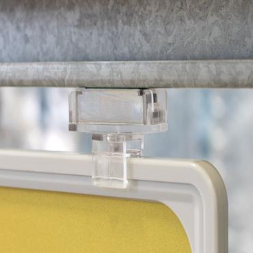 Posterrahmensystem - Magnethalter der Serie 200 mit Rahmenclips