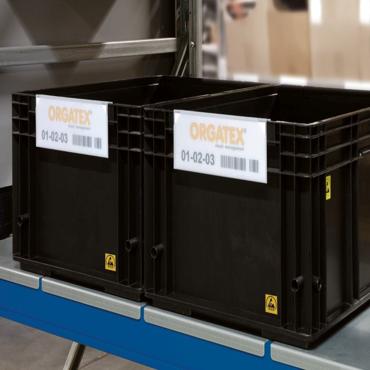 ESD-Dokumentenhalter mit Kanban-Hülle zum Aufhängen