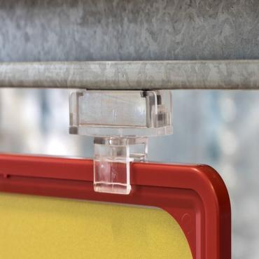 Posterrahmensystem - Magnethalter der Serie 100 mit Rahmenclips