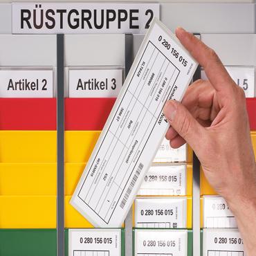 KAN-Etikett Etikettenhülle Kanban-Hülle 1 3 DIN A4
