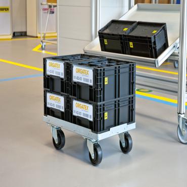 KLT-Snapper ESD-Etikettenhülle Kanban-Hülle 1 3 DIN A4
