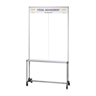 Visual Board - Info- Planungssystem Standboard 1000, Whiteboard