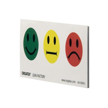 Smiley-Aufkleber mit Statussymbolen